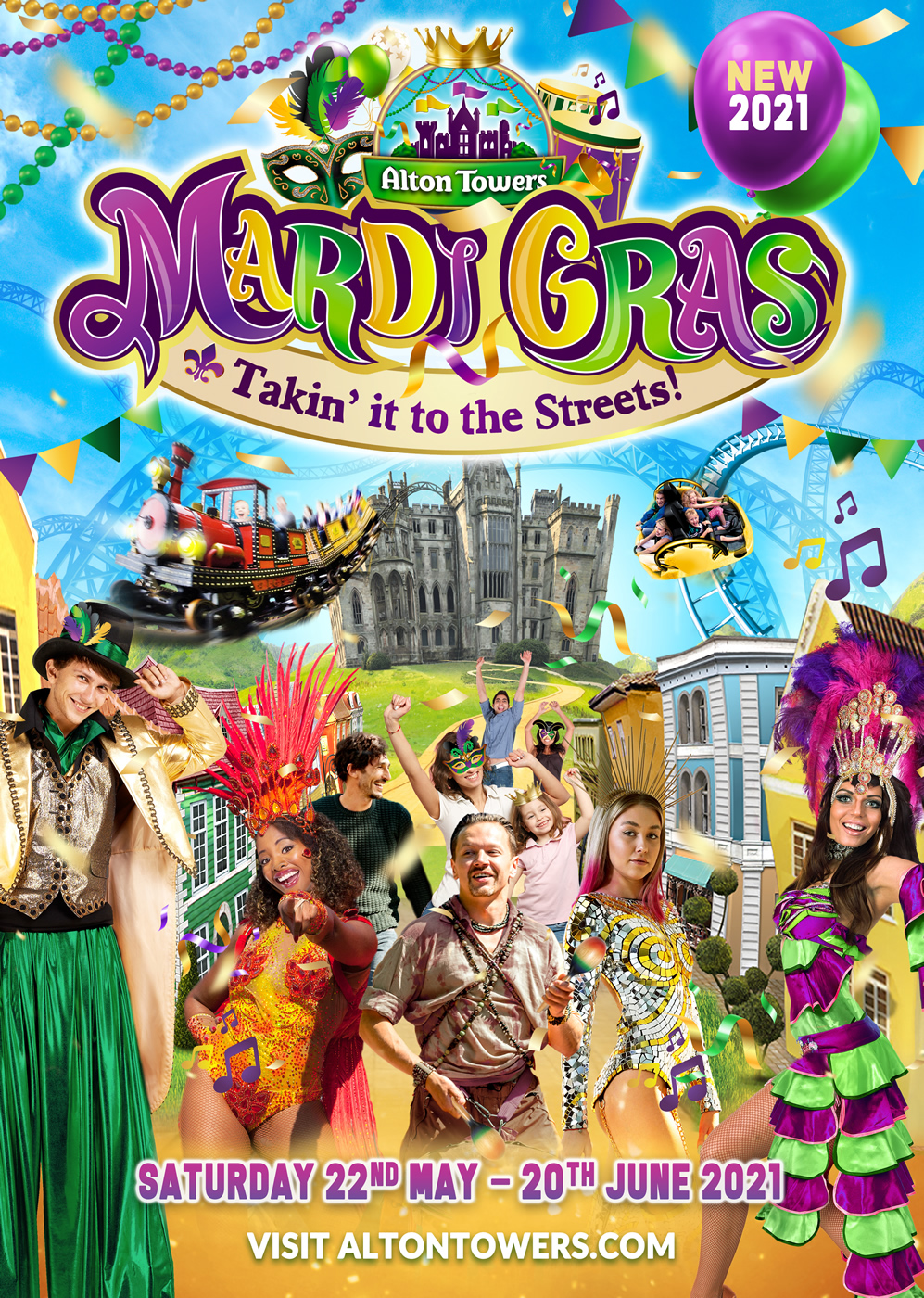 Alton Towers Resort reveal details of new Mardi Gras event - TowersTimes